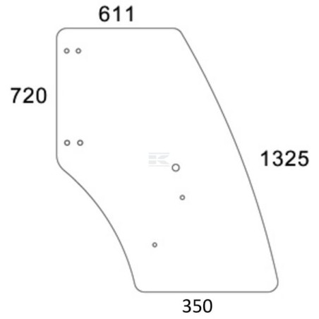 Vitre de porte UNBRANDED F329810030190N