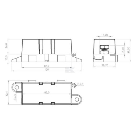 Porte-fusible UNIVERSEL FB10011KR
