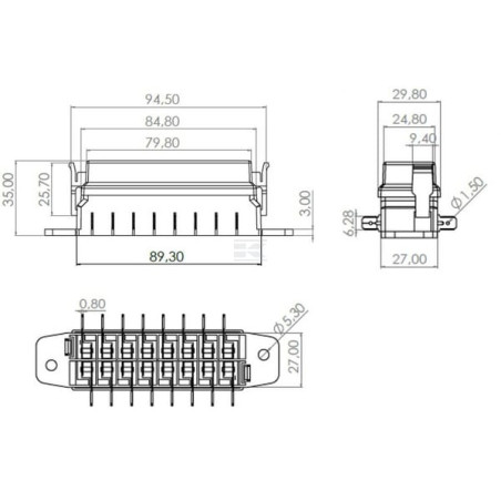 Boîte à fusibles UNIVERSEL FB10006KR
