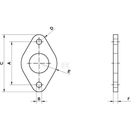 Fixation de bride UNIVERSEL FA2025PN