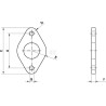 Fixation de bride UNIVERSEL FA2025PN