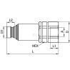 Embout PARKER FEC75212FB