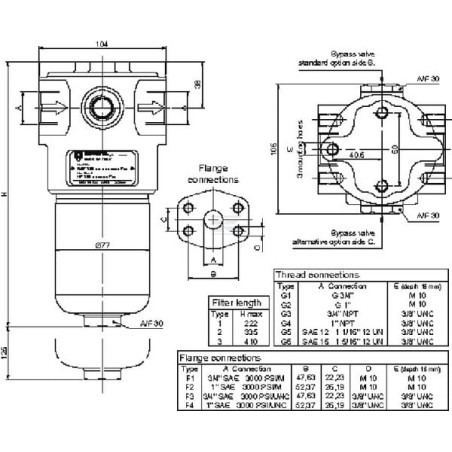 Fitre à pression MP FILTRI FMP1352A10N
