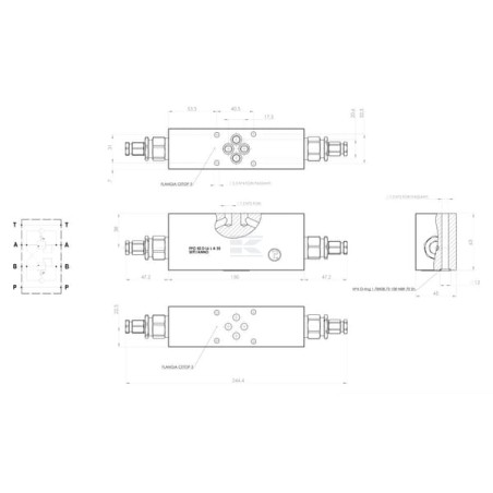 Valve de contrepoids FLUIDPRESS FPO50DL6LA35