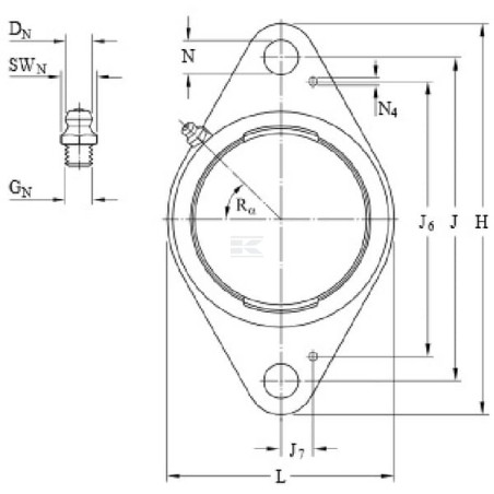 Logement de palier SKF FYTJ505