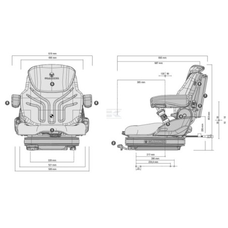 Siège GRAMMER G1453486