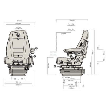 Siège GRAMMER G1424447