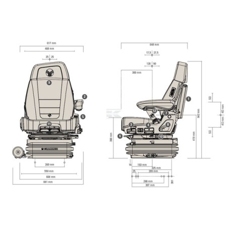 Siège GRAMMER G1424507