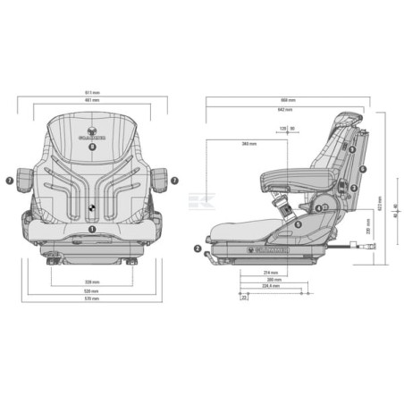 Siège GRAMMER G1451072