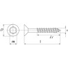 Vis UNIVERSEL SPT320RVS