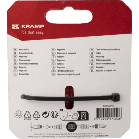 Raccord UNIVERSEL GA832P34