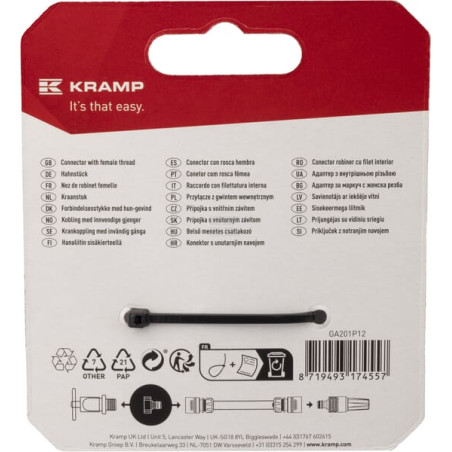 Raccord UNIVERSEL GA201P12
