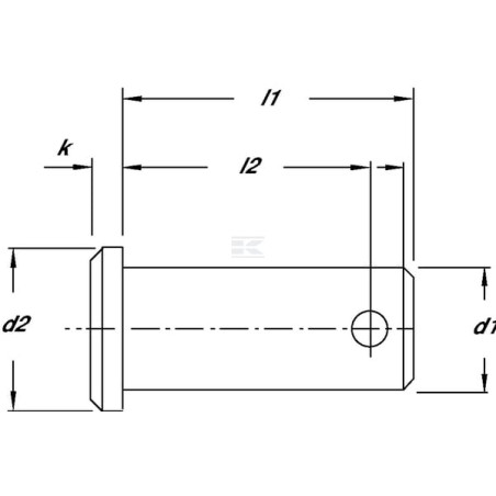Boulon de fourche UNIVERSEL GAP20CR