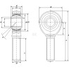 Embout de bielle INA/FAG GAKR25PWINA