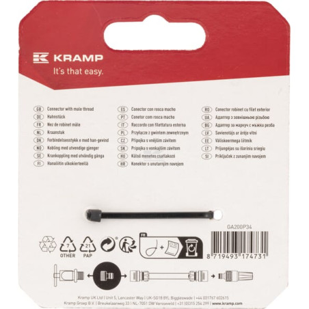 Raccord UNIVERSEL GA200P34