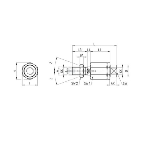 Accouplement CAMOZZI GK5063