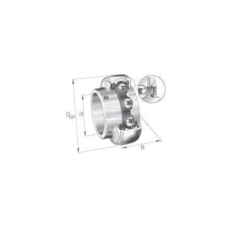 Palier tendeur INA/FAG GYE40KRRBFA107VA