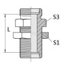 Raccord droit UNIVERSEL GSS8LKR