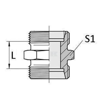 Raccord droit UNIVERSEL GS18LKR