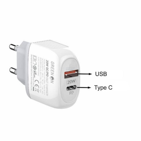 Double chargeur rapide UNBRANDED GSM60
