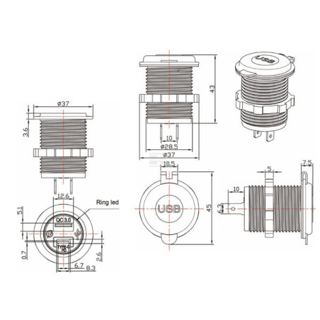 Prise BLAUPUNKT GSM051