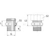 Raccord VOSS GES8LR38WD14