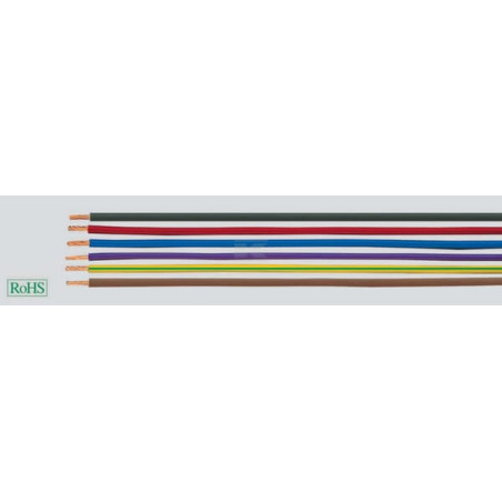 Câble jaune HELUKABEL H05V2K05YE