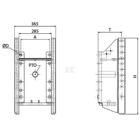 Tête d'attelage SAUERMANN HS680NHBLG