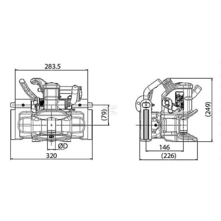 Accouplement de remorque SAUERMANN HS17101KU38MM
