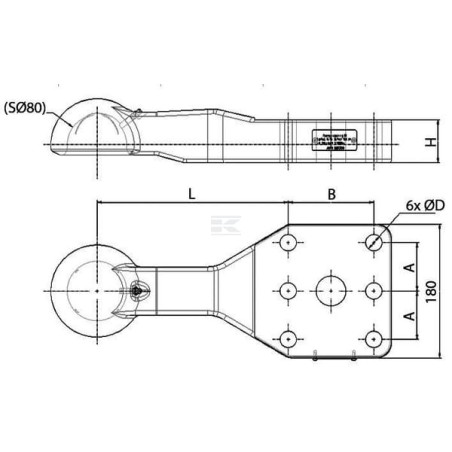 Anneau de traction SAUERMANN HS115