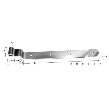 Penture courbée UNIVERSEL HS581132