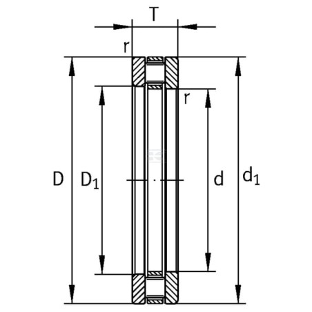 Roulement axial SKF K81134TN