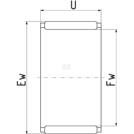 Couronne à aiguilles SKF K52X57X12