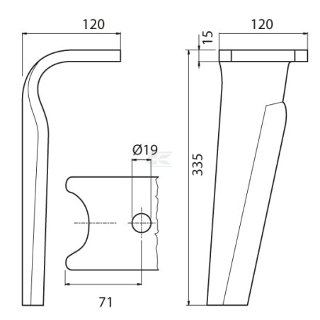 Dent de herse AMAZONE KE0133