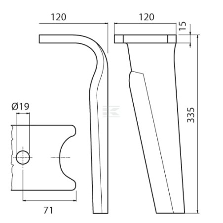 Dent de herse AMAZONE KE0134