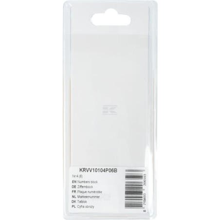 Bloc de chiffres UNIVERSEL KRVV10104P06B