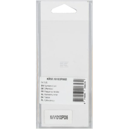 Bloc de chiffres UNIVERSEL KRVV10103P06B
