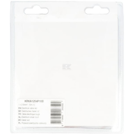 Câble électrique rouge UNIVERSEL KRKA1254P10B