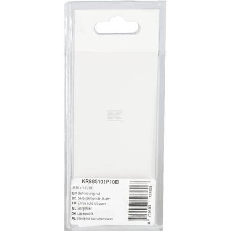 Ecrou autobloquant UNIVERSEL KR985101P10B