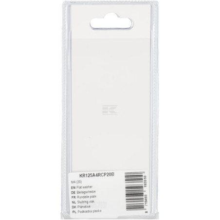 Rondelle plate UNIVERSEL KR125A4RCP20B