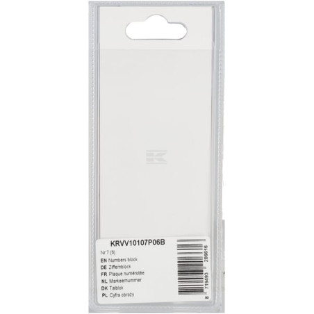 Bloc de chiffres UNIVERSEL KRVV10107P06B
