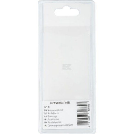 Buse de pulvérisateur rouge UNIVERSEL KRAVI8004P06B