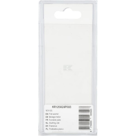Rondelle plate UNIVERSEL KR125A24P06B