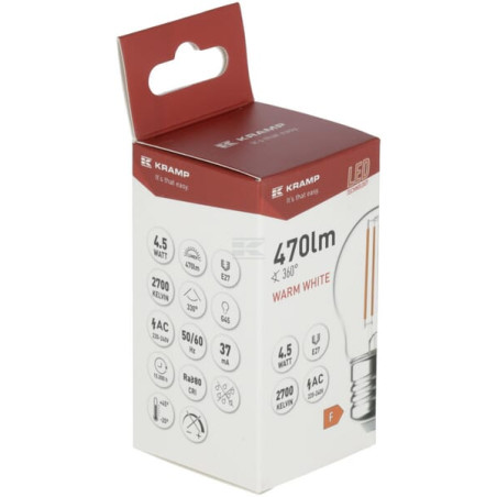 Ampoule LED à LED UNIVERSEL KRFBG4545E27