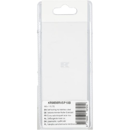 Ecrou autobloquant UNIVERSEL KR9856RVSP10B