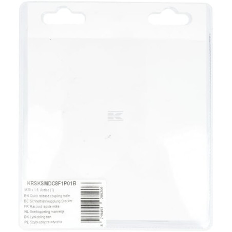 Raccord rapide mâle UNIVERSEL KRSKSMDC8F1P01B