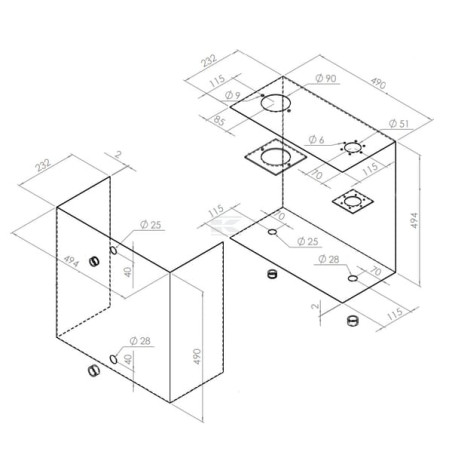 Reservoir UNIVERSEL KVT050