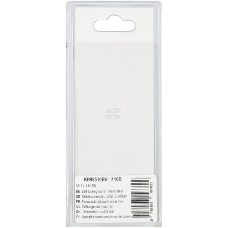 Ecrou autobloquant UNIVERSEL KR98510RVSP10B