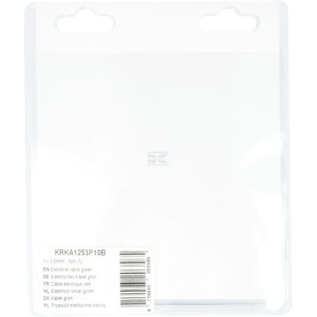 Câble électrique vert UNIVERSEL KRKA1253P10B