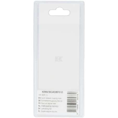 Raccord rapide mâle UNIVERSEL KRNV38GASMP01B